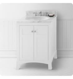 Ronbow 051724-3-W01 Briella 24" Freestanding Single Bathroom Vanity Base Cabinet with Tapered Leg in White