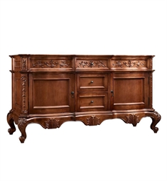 Ronbow 072960-F11 Bordeaux 62" Freestanding Double Bathroom Vanity Base Cabinet in Colonial Cherry