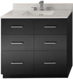 Ronbow 090936-B02 Lassen 36" Freestanding Single Bathroom Vanity Base Cabinet in Black