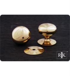 RK International CK-3217 1 1/4" Small Plain Cabinet Knob with Detachable Back Plate