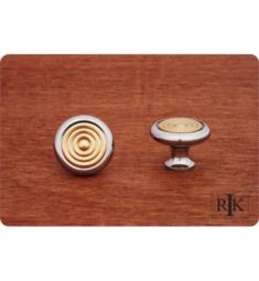 RK International CK-4248 1 1/4" Cabinet Knob with Riveted Brass Circular Insert