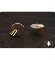 RK International CK-9220 1 1/4" Round Cabinet Knob with Brass Stem