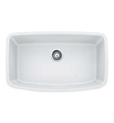Blanco 441773 Valea 32 1/4" Single Bowl Undermount Silgranit Kitchen Sink in White