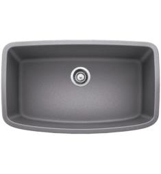 Blanco 441775 Valea 32 1/4" Single Bowl Undermount Silgranit Kitchen Sink in Metallic Gray