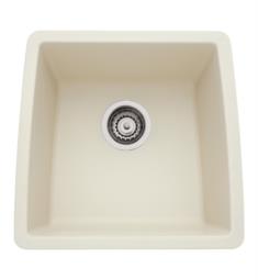 Blanco 440080 Performa 17 1/2" Single Bowl Undermount Silgranit Bar Kitchen Sink in Biscuit