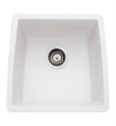 Blanco 440081 Performa 17 1/2" Single Bowl Undermount Silgranit Bar Kitchen Sink in White