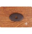RK International BP-488 1 1/2" Distressed Oval Cabinet Knob Backplate