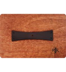 RK International BP-7903 4 5/8" Bent Rectangular Cabinet Knob Backplate with One Hole