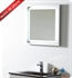 Fresca Platinum Napoli 24" Bathroom Mirror with LED Lighting and Fog Free System in Silver Gloss