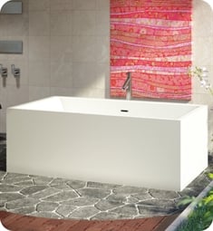 BainUltra BNOSRF00 Nokori 70 1/2" Freestanding Customizable Bath Tub in White