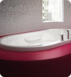 BainUltra BAMVO0 Amma 72" Customizable Oval Shaped Bath Tub