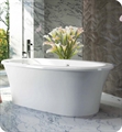 BainUltra BBSLOF Balneo Sanos 66" Freestanding Customizable Bath Tub