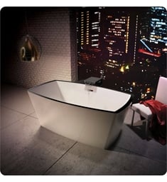 BainUltra BCH2RF00 Charism 64 1/8" Freestanding Customizable Bath Tub in White