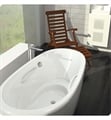 BainUltra BESSOF00 Essencia 72" Customizable Freestanding Oval Shaped Bath Tub
