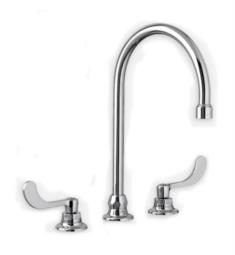 American Standard 6540278.002 Monterrey Widespread Lavatory Faucet with 8" Gooseneck Spout VR Wrist Blade Handles and Flexible Underbody 1.5 gpm