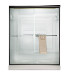 American Standard AM00370.400 Euro Frameless Sliding Clear Shower Doors