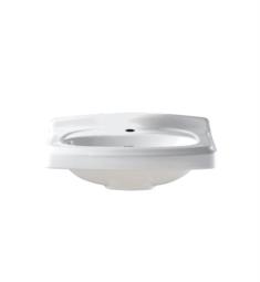 American Standard 0555001.020 Portsmouth Pedestal Top Center Faucet Hole in White