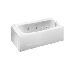 American Standard 2460028WC.020 Cambridge 60 Inch by 32 Inch Americast Whirlpool Bathtub With Left Hand Outlet in White
