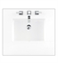 1 1/8" Ethereal Noctis Quartz Top with Rectangular Undermount Porcelain Sink
