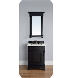 James Martin 147-114-V26-AQB Brookfield 26" Single Bathroom Vanity in Antique Black Finish