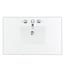 1 1/4" White Zeus Quartz Top by Silestone with Rectangular Undermount Sink/s