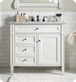James Martin 650-V36-BW Brittany 36" Single Bathroom Vanity in Bright White Finish