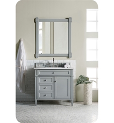 James Martin 650-V36-UGR Brittany 34 7/8" Freestanding Single Bathroom Vanity in Urban Gray