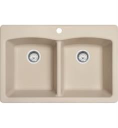 Franke ED33229-1 Ellipse 33" Double Basin Undermount/Drop In Granite Kitchen Sink from Home Collection