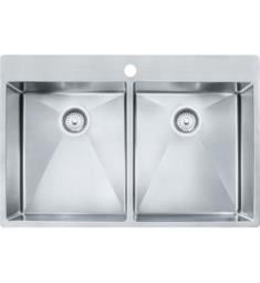Franke HF3322-1 Vector 33 1/2" Double Basin Undermount/Drop In Stainless Steel Kitchen Sink from Home Collection