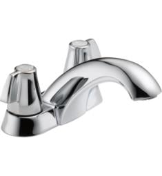 Delta 2500LF Classic 3 1/4" Two Handle Centerset Bathroom Faucet with Less Pop-Up in Chrome