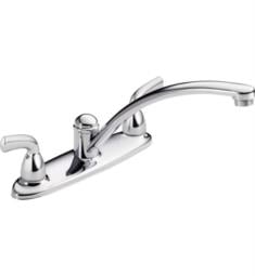 Delta B2310LF Foundations 6 1/2" Two Handle Deck Mount Kitchen Faucet in Chrome