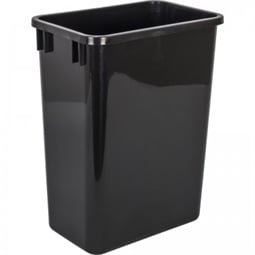 Hardware Resources CAN-35 35-Quart Plastic Waste Container in Black