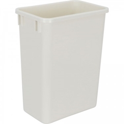 Hardware Resources CAN-35W 35-Quart Plastic Waste Container in White