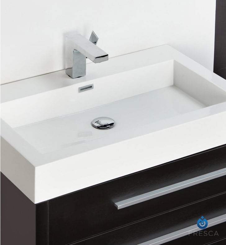 Black Modern Bathroom Cabinet, Black Bathroom Vanity With Sink 30 Inch