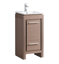 Fresca FCB8118GO-I Allier 16" Gray Oak Modern Bathroom Cabinet with Sink