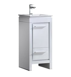 Fresca FCB8118WH-I Allier 16" White Modern Bathroom Cabinet with Sink