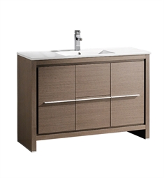 Fresca FCB8148GO-I Allier 48" Gray Oak Modern Bathroom Cabinet with Sink