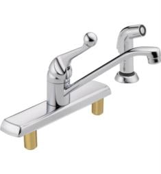 Delta 420LF Classic 7 1/2" Single Handle Kitchen Faucet with Side Spray in Chrome
