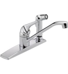 Delta 300LF-WF Classic 7 3/4" Single Handle Kitchen Faucet with Integral Side Spray in Chrome