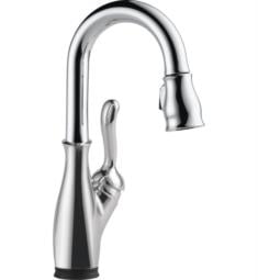 Delta 9678T Leland 14 1/2" Single Handle Pull-Down Bar/Prep Faucet Touch2O Technology and Optional VoiceIQ
