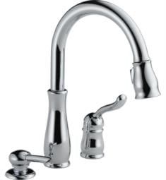 Delta 978-SD-DST Leland 14 1/4" Single Handle Pull-Down Kitchen Faucet with Soap Dispenser