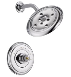 Delta T14297LHP Monitor 14 Series Pressure Balanced Shower Trim with H2Okinetic Showerhead- Less Handle