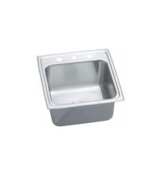 Elkay DLR191910PD Lustertone Classic 19 1/2" Single Bowl Drop In Stainless Steel Laundry Sink in Lustrous Satin with Perfect Drain
