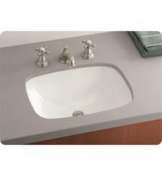 Cheviot 1116-WH Ibiza 20" Undermount Single Bowl Bathroom Sink in White