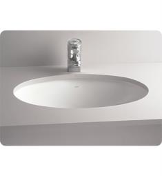 Cheviot 1142-WH Oval 23" Undermount Single Bowl Bathroom Sink in White