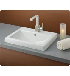 Cheviot 1190-WH Camilla 20 1/2" Semi-Recessed Single Bowl Bathroom Sink in White