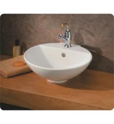 Cheviot 1225-WH-1 York 17 3/4" Vessel Sink with Single Faucet Hole in White