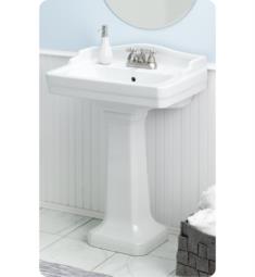 Cheviot 553-WH Essex 24" Pedestal Single Bowl Bathroom Sink in White