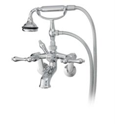 Cheviot 5115-LEV Two Lever Handle Tub/Wall Mount Tub Filler Faucet with Hand Shower and Diverter