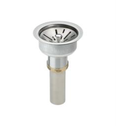 Elkay LK35 4 1/2" Stainless Steel Drain Fitting with Metal Stem and Rubber Stopper